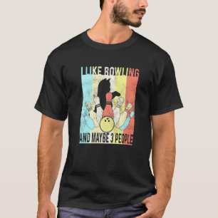 Camiseta Eu Gosto de Boliche Gatos E Talvez 3 Pessoas - Gat