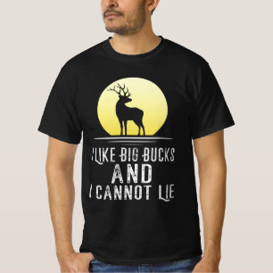 Camiseta Eu Gosto De Bucks Grandes E Não Posso Mentir Caç