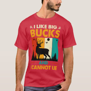 Camiseta Eu Gosto De Bucks Grandes E Não Posso Mentir Caça