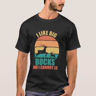 Camiseta Eu Gosto De Bucks Grandes E Não Posso Mentir Caça