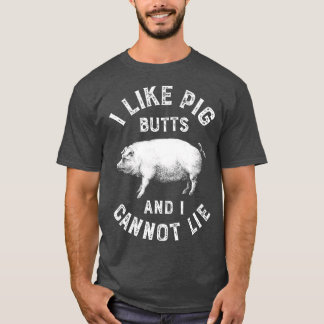 Camiseta Eu Gosto De Bumbuns De Porcos CHURRASCOS Engraçado