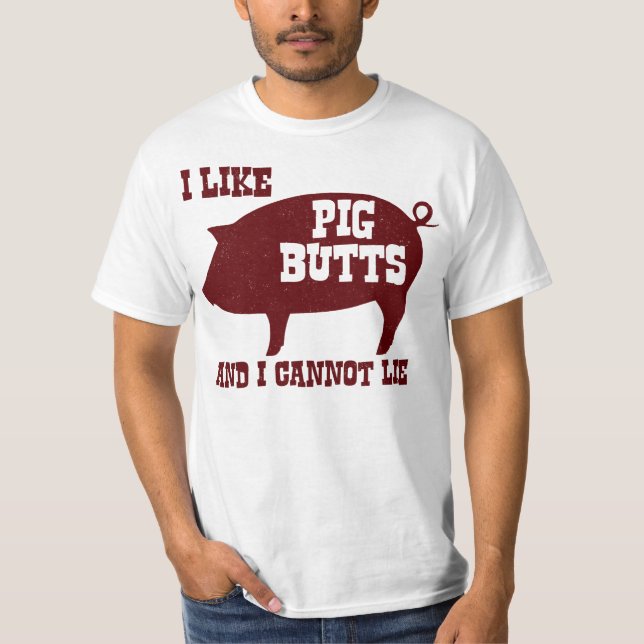 Camiseta Eu gosto de bumbuns do porco e eu não posso (Frente)