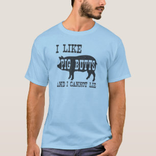 CAMISETA EU GOSTO DE BUMBUNS DO PORCO E EU NÃO POSSO