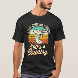 Camiseta Eu Gosto De Caça De Pesca E De Vintage Su, Na Déca