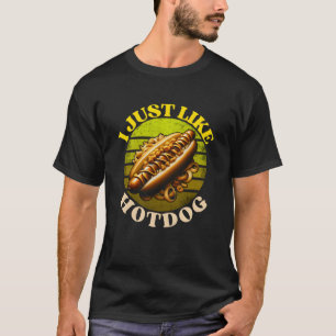 Camiseta eu gosto de cachorro-quente