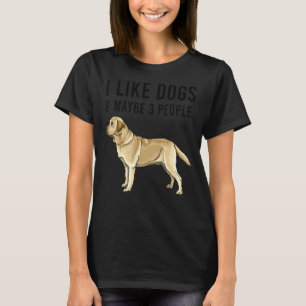 Camiseta Eu Gosto De Cachorros De Retriever De Labrador Ama