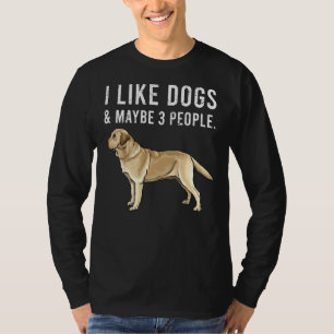 Camiseta Eu Gosto De Cachorros De Retriever De Labrador Ama