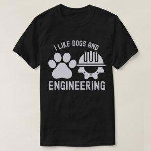 Camiseta Eu Gosto de Cachorros e Engenharia, Citações de En