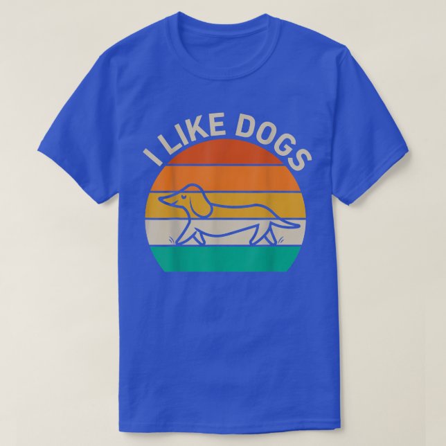 Camiseta Eu Gosto De Cachorros Presentes  (Frente do Design)