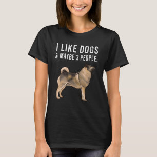 Camiseta Eu Gosto De Cães De Elkhound Noruegueses E Talvez 