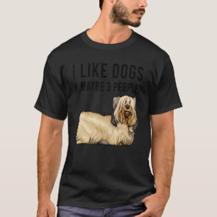 Camiseta Eu Gosto De Cães De Skye Terrier E Talvez De 3 Pes