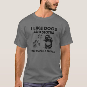 Camiseta Eu Gosto De Cães E Lúteras Talvez 3 Pessoas Engraç