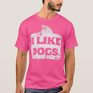 Camiseta Eu Gosto De Cães Engraçados Adoram Puppy Proprietá