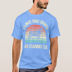 Camiseta Eu Gosto De Cães Engraçados Ao Longo Do Grande Pro