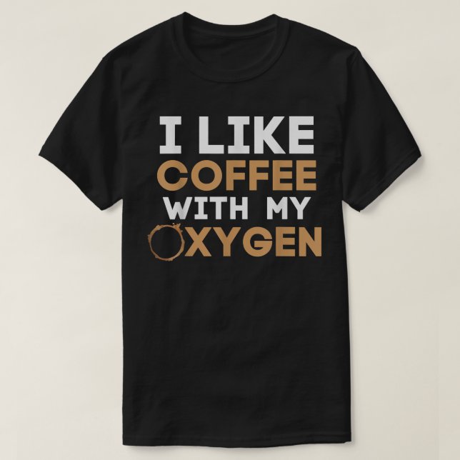 Camiseta Eu Gosto De Café Com Meu Amante De Café Engraçado  (Frente do Design)