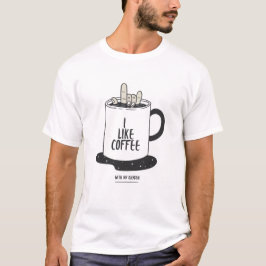 Camiseta Eu Gosto De Café Com Meu Oxigênio