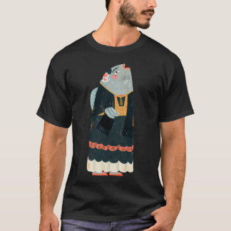 Camiseta EU GOSTO DE CAFÉ DE CÃES TALVEZ 3 PESSOAS Cadela S