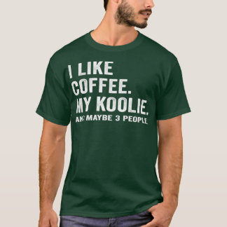 Camiseta Eu Gosto De Café E Meu Cachorro Koolie Lover S