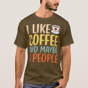 Camiseta Eu Gosto De Café E Talvez As Pessoas Sarcásticas D