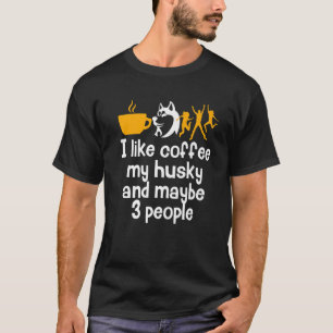 Camiseta Eu Gosto De Café Meu Rouco E Talvez 3 Pessoas Dot