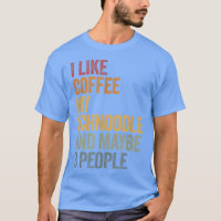 Eu gosto de café, meu Schnoodle e talvez três pess