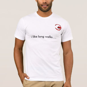 Camiseta eu gosto de caminhadas longas .....