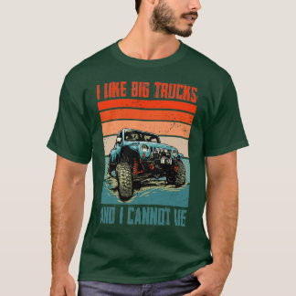 Camiseta Eu Gosto De Caminhões Grandes E Não Posso Mentir U