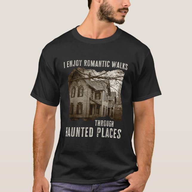 Camiseta Eu Gosto De Caminhos Românticos Através De Lugares (Frente)