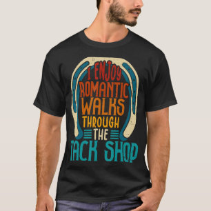 Camiseta Eu Gosto De Caminhos Românticos Através Do Cavalo