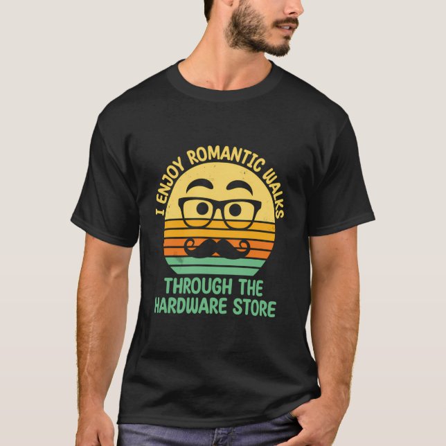 Camiseta Eu Gosto De Caminhos Românticos Através Do Pai De  (Frente)
