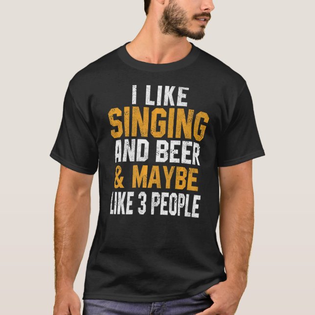 Camiseta Eu Gosto De Cantando E Intérprete Da Música Da Cer (Frente)