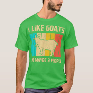 Camiseta Eu Gosto De Caprinos E Talvez 3 Pessoas De Caprino
