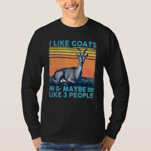 Camiseta Eu Gosto De Caprinos E Talvez Como 3 Pessoas De Fa