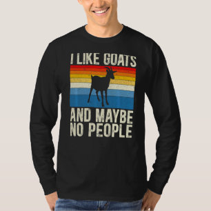Camiseta Eu Gosto De Caprinos E Talvez Nenhuma Pessoas Goa