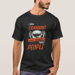 Camiseta Eu Gosto De Caranguejo E Talvez Três Pessoas Engr