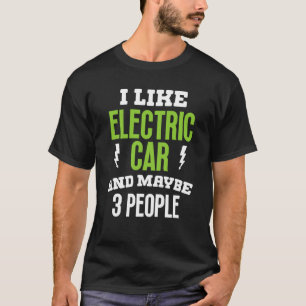 Camiseta Eu gosto de carro elétrico presente e dono de veíc