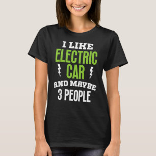 Camiseta Eu gosto de carro elétrico presente e dono de veíc