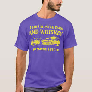 Camiseta Eu Gosto de Carros Musculosos e Uísque e Talvez 3