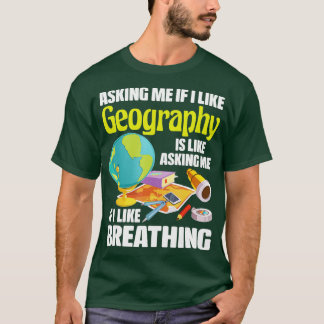 Camiseta Eu Gosto De Cartografia Do Mapa Geográfico Da Geog