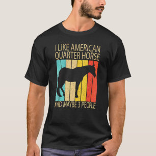 Camiseta Eu Gosto de Cavalo Americano Quarto de Milha E Tal