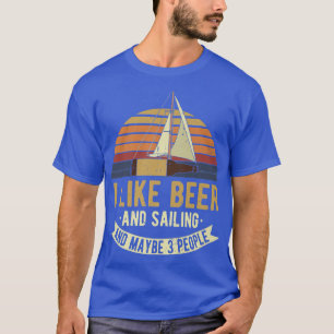 Camiseta Eu Gosto De Cerveja E Navegação E Talvez 3 Pessoas