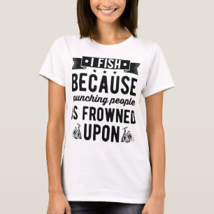 Camiseta Eu gosto de cerveja e pesca e talvez três pessoas