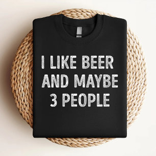 Camiseta Eu Gosto de Cerveja E Talvez 3 Pessoas Cerveja Div