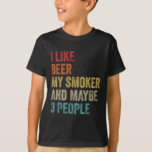 Camiseta Eu Gosto De Cerveja Meu & Fumante; Talvez 3 Pes
