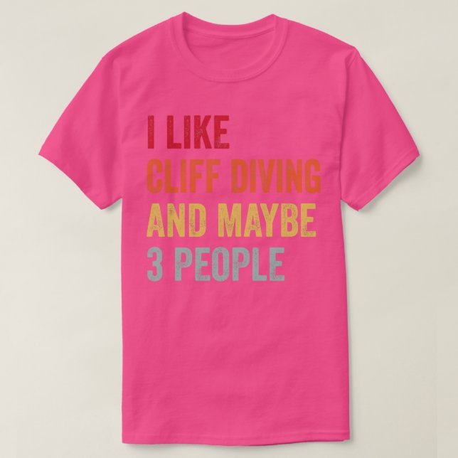 Camiseta Eu Gosto De Cliff Merging Talvez 3 Pessoas (Frente do Design)