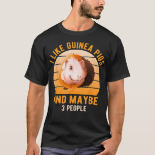Camiseta Eu gosto de cobaias enquanto Cavy Lover Guiné Por