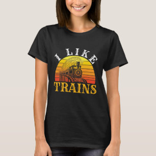 Camiseta Eu Gosto De Comboios Retro Comboio