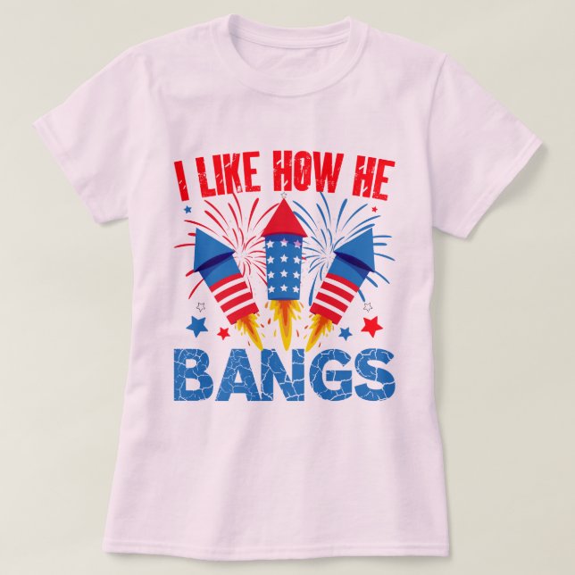 Camiseta Eu Gosto De Como Ele Bata Casal Correspondente À R (Frente do Design)