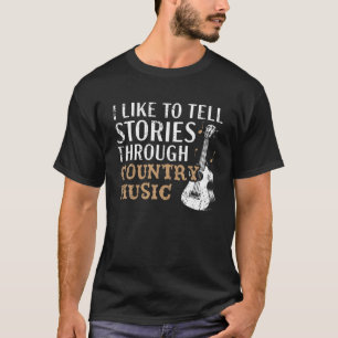 Camiseta Eu Gosto De Contar Histórias Através Da Música