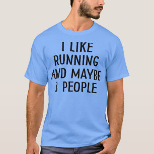 Camiseta Eu gosto de correr e talvez três Pessoas 2